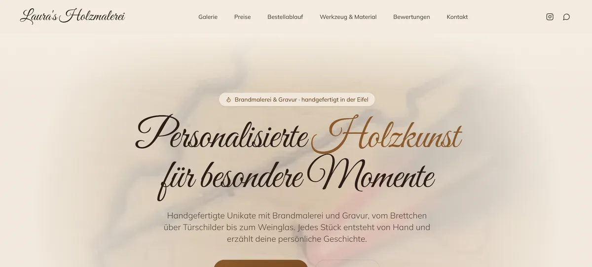 Startseite von lauras-holzmalerei.de
